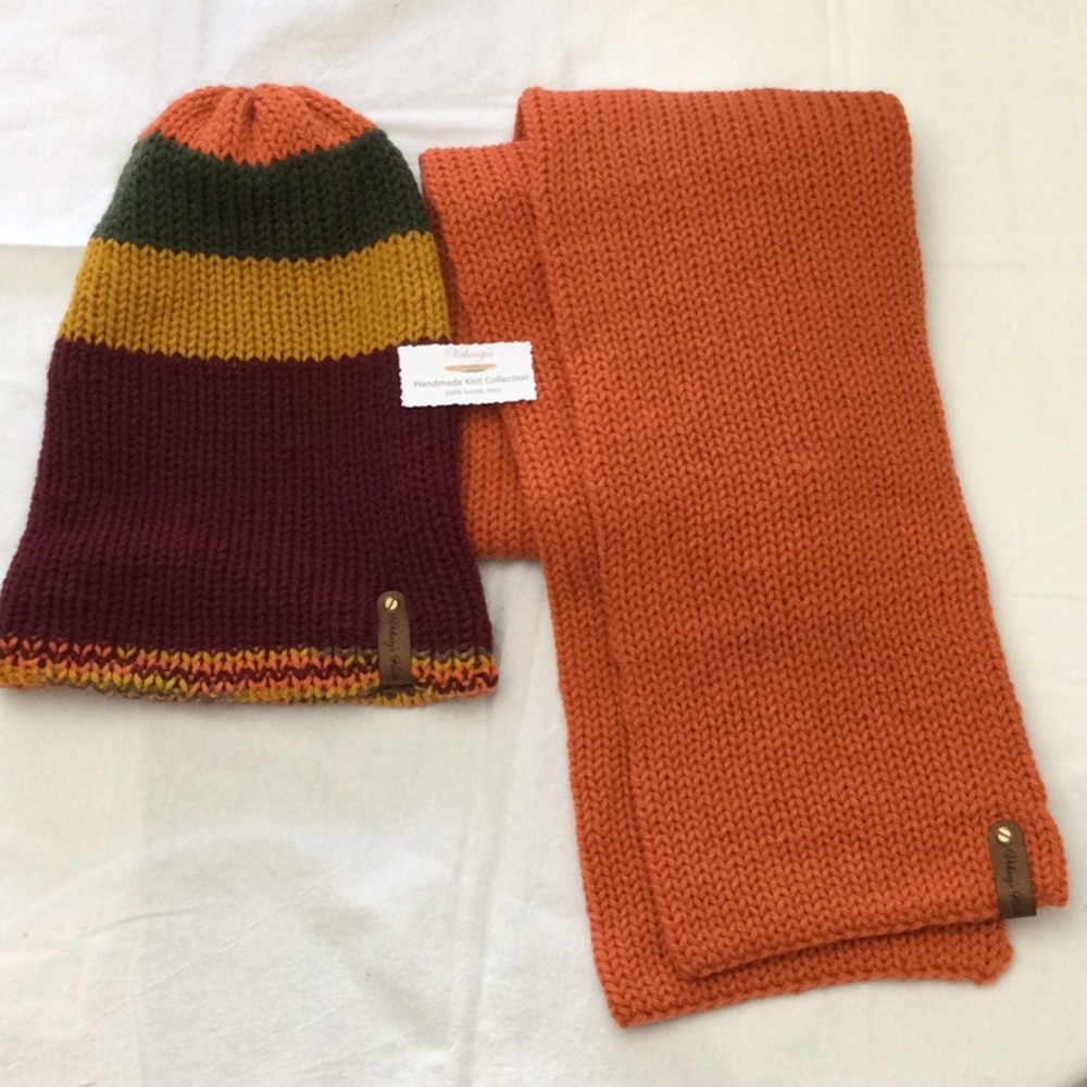 Landis Knit Reversible Beanie and Scarf Set (Item # 918)